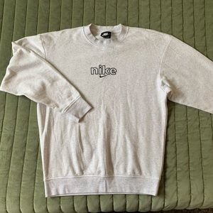 WHITE SIZE S NIKE CREW NECK